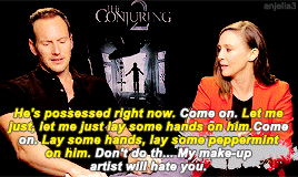anjelia3:◆The “Patrick and Vera” show during ‘The Conjuring 2’ press tour. [Part 1]
