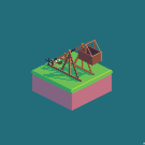 octobit #28: Weapona trebuchet seems like an appropriate response to an alien spaceship showing up i