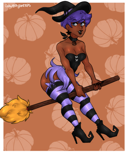  Here is the first Halloween Adoptable! A Gothic Valley Witch! She is up for $55 and if she is bough