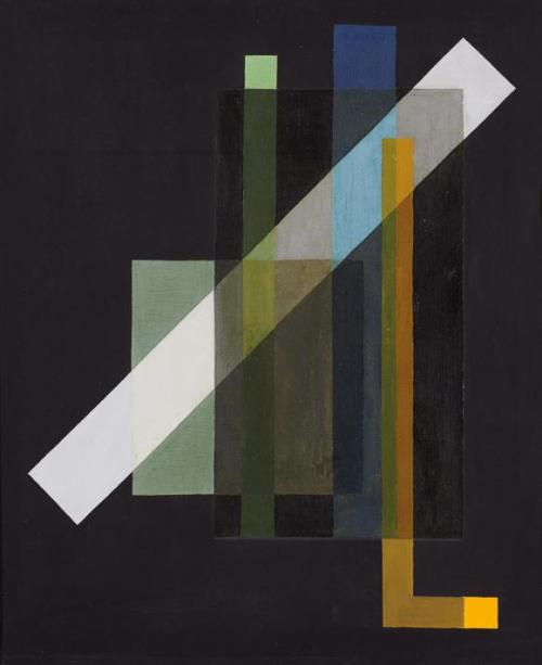 László Moholy-Nagy, Construction, 1924. Oil on canvas. Permanent loan of Commerzbank AG, Städelmuseu