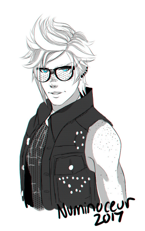 numinoceur: Jumps on this Megane!Prompto train—-because I really love him in glasses as well! 