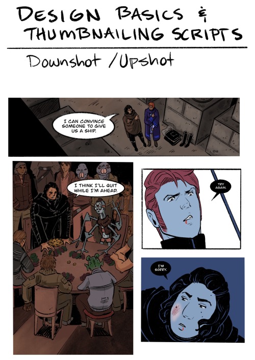 art-res: gingersnappish: Part 1 of my Design and Layout for Comics lecture! Here’s part 2