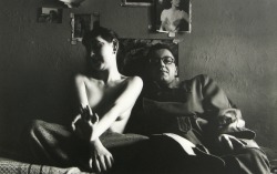 secretcinema1:   Self-Portrait with Inez, c1947, Saul Leiter  