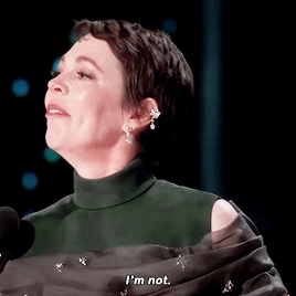 petercapaldi: Olivia Colman thanking husband Ed Sinclair during her Oscar acceptance speech