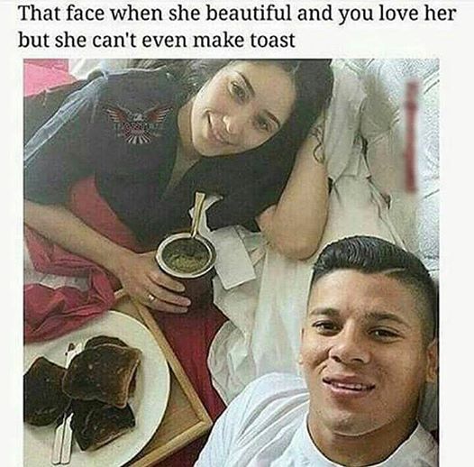 nothing wrong w/ burnt toast once in a while