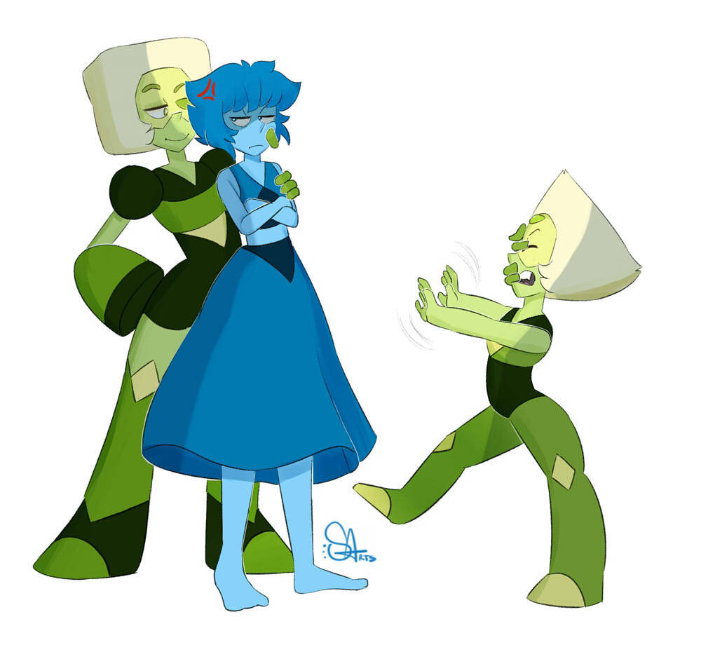 grumpyfaceblog: 23a-skidoo: Don’t touch to Lapis oh snap! 