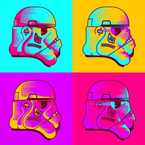 Neontroopers #vector #vectorillustration #vectorart #vectordesign #starwars #stormtrooper #graphics 