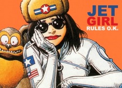 vintagesalt:Jet Girl poster art by Brian Bolland, 1990s