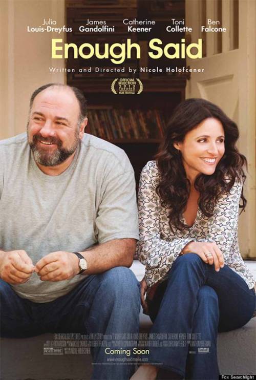 popculturebrain:  Poster : ‘Enough Said’ featuring James Gandolfini’s last leading role | Vulture 