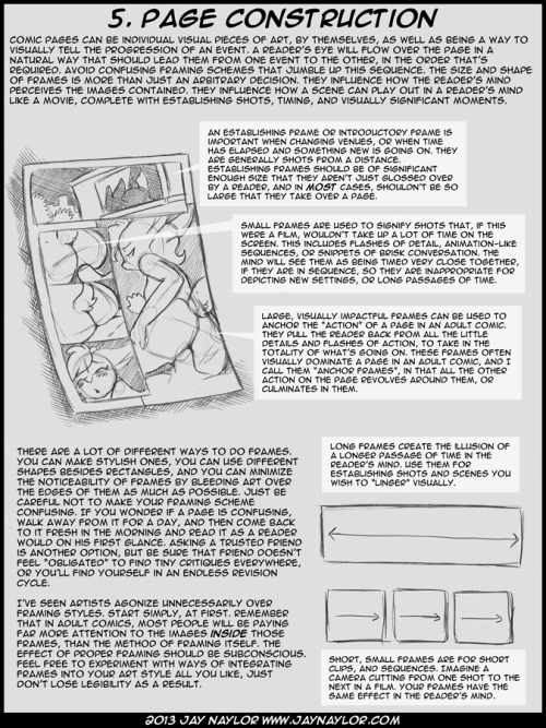 jayrnaylor:  A brief adult comic tutorial that some people have been asking for. It’s not a “drawing” tutorial, because I presume if you’re interested in doing comics, you’ve already flexed your drawing chops. Also, as it’s stated, it’s