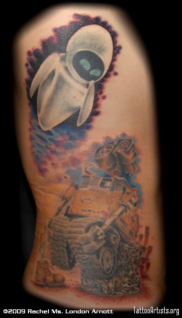 Watercolor WallE Tattoo  Best Tattoo Ideas Gallery