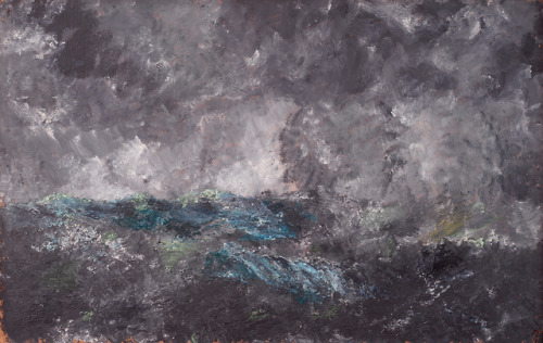 August Strindberg (1849–1912)Storm in the Skerries (The Flying Dutchman)1892Oil on cardboard62 x 98 
