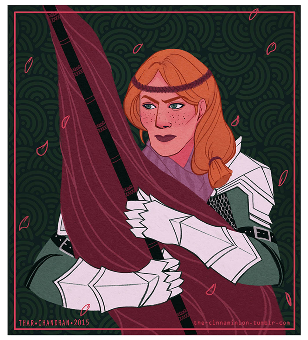 the-cinnaminion:  Moar Dragon Age, yo! Felt like a good idea to draw Aveline at first