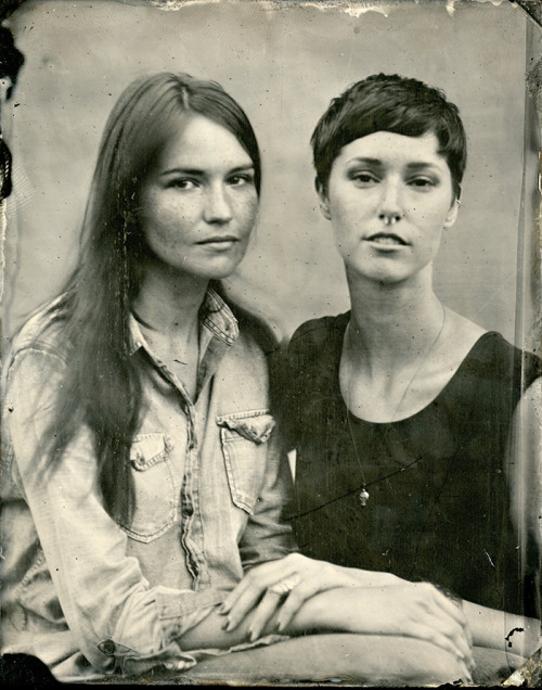 joshwool:Rachel and Liz - Brooklyn 4x5 Tintype 