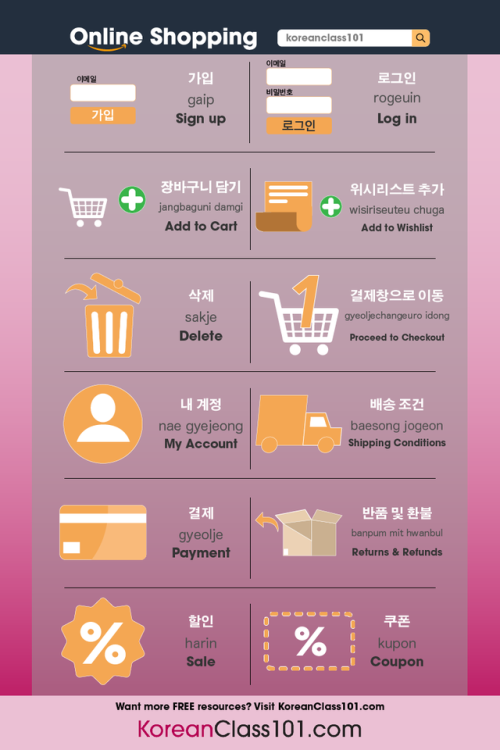 koreanclass101com: Online Shopping in Korean!Click here to improve your Korean skills with the best 