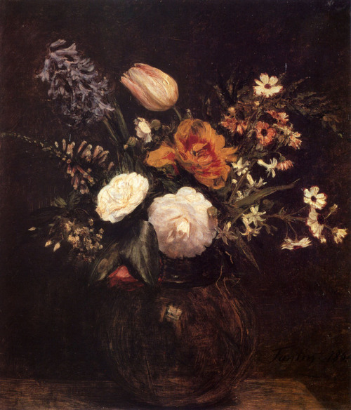 artist-latour: Flowers, Henri Fantin-LatourMedium: oil,canvaswww.wikiart.org/en/henri-fantin