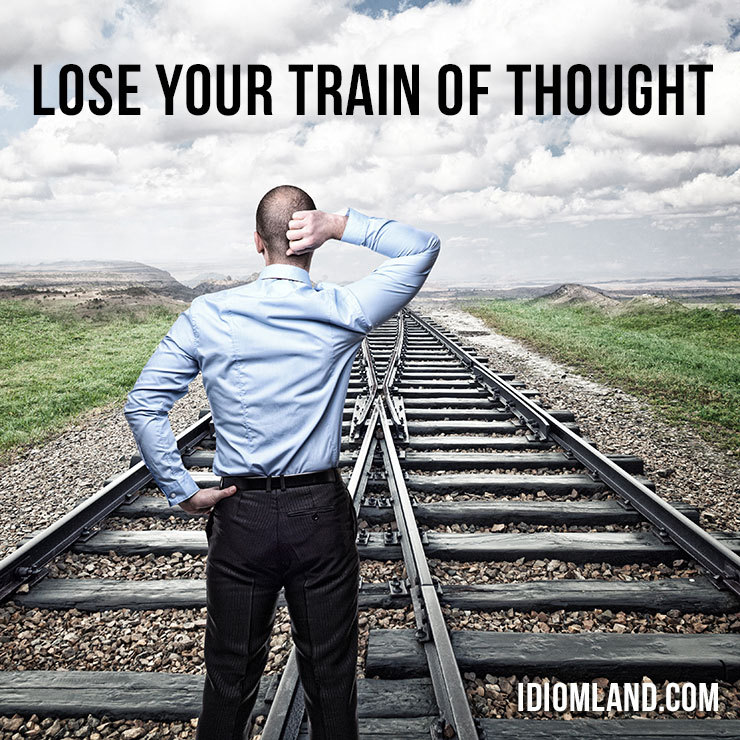 Hello guys! 😊 Our idiom of the day is “Lose your train of thought", which means “to forget what you were talking or thinking about.”
⠀
Origin: The train of thought or track of thought refers to the interconnection in the sequence of ideas expressed...
