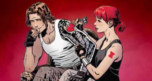 bucky-nat:buckynat in black widow (2016) - art by chris samnee