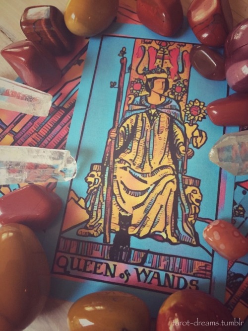 tarot-dreams: Queen of Wands. Do not allow yourself to remain trapped within the toils of sorrow. Ha