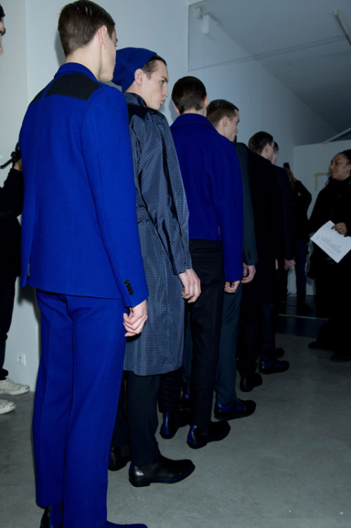 modelsandstuff:  Wooyoungmi FW13 Backstage (via 10magazine)