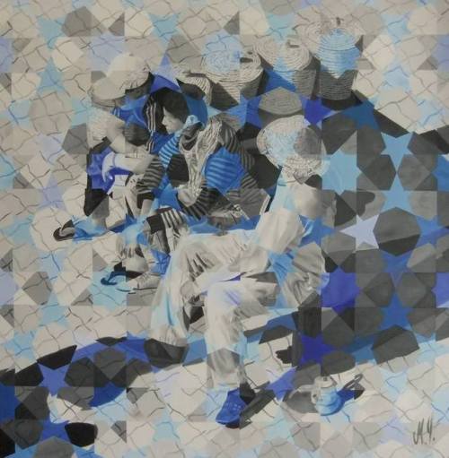 supersonicart:Moritz Jäger, Paintings.Hypnotizing paintings inspired by geometrical distortions from