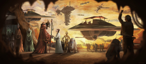 darthluminescent:Star Wars Art // by Adam Vehige