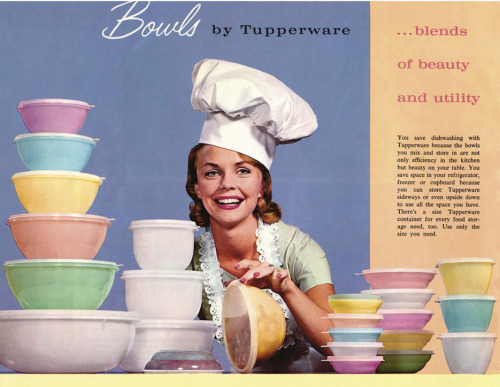 In 1942, Earl Silas Tupper created the first flexible plastic container. In 1946 he launched his Won