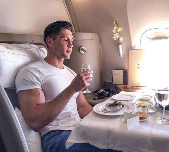 billionairesociety:  Good boy. When you are the private “fitness coach” to a middle eastern oil tycoon and spend the majority of your days in Dubai, you are often sent for when his business trips last longer than a few days. Of course, you have to