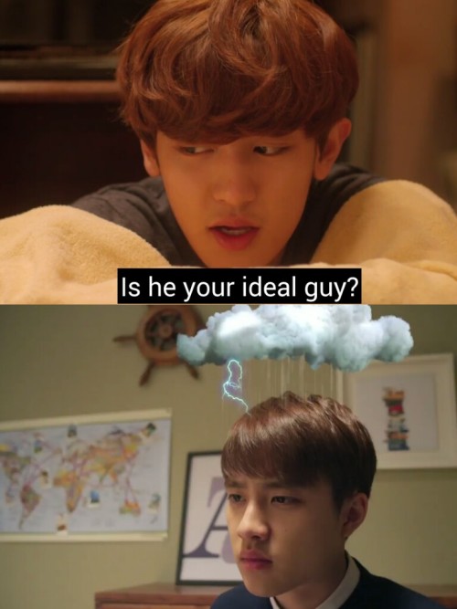 Pabo Chanyeol,Such a pabo!Kyungsoo likes you! 