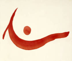 oscar-francois-de-jarjayes:  blupoop:  festeszet:  Georgia O’Keeffe Untitled (Abstraction Red Wave with Circle), 1979  georgia dont even try 2 fukin tell me this is a damn ‘abstraction red wave with circle’ this is a goddamn tiddy u know it i know