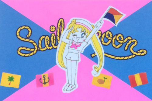 animenostalgia:Art from a Sailor Moon manga furoku stationery set 