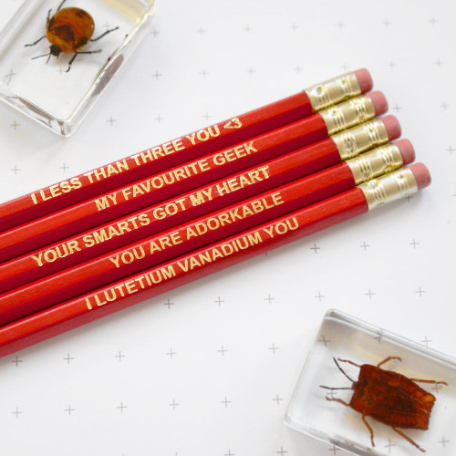 unimaa: sosuperawesome: Pencil Sets by Newton And The Apple on Etsy More like this These are amazing