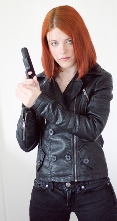 jointhecosplaynation:  redderz:  Had a go at Winter Soldier Natasha today! My hair is annoying and keeps going wavy though. I did some in my Widow suit too, even though we haven’t seen her suited up in WS yet. I had to put the arrow necklace in though!