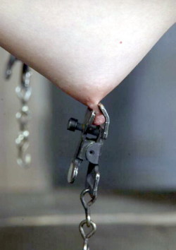 justnippleclamps:   BDSM Nipple Clamps, Tits in torture and Abuse from Tumblrhttp://justnippleclamps.tumblr.com/ Blogs I Follow: Amateur Bondage / Gagged Slave / What is Chastity? and How to find a Girlfriend: Amateur-BDSM.org 