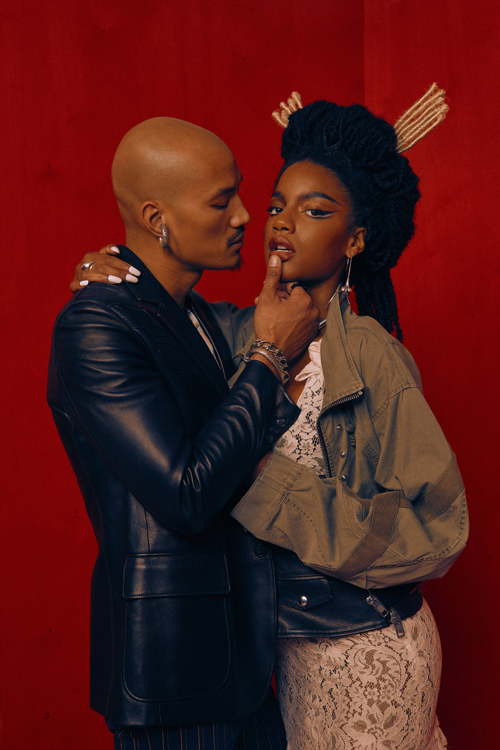 hailneaux: Ebonee Davis and Paolo Roldan in “The Marriage” for PAPER Magazine