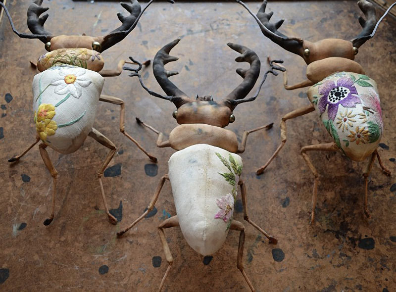 mayahan:  Textile creations using recycled materials by artist Mister Finch based