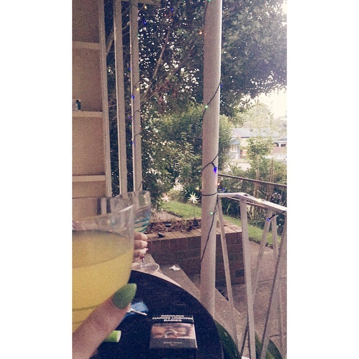 Just wanna be drunk always&hellip;.   #australia #bluemountains #balcony #christmaslights