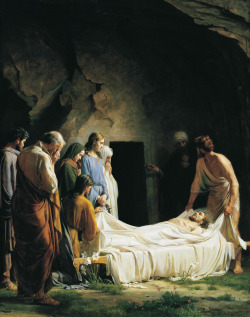 theraccolta:Carl Heinrich Bloch, The Burial, ca. 1873