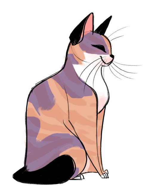 734: PatternQuick sketch of a pretty fur pattern I saw on a kitty 