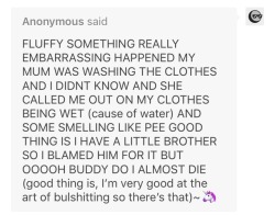 Lmao we bullshitting buddies!! I’m good at complain up with lies fast when I need too lol!Glad you escaped undetected!! (One time I blamed the dog for a wet bed lmao)