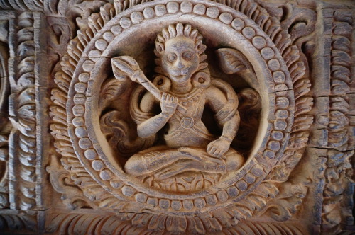 Woodcarving detail, Nepal