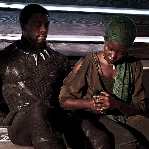 wiresmother:He was king and Black Panther to everyone. But to me… He was everything. My T'Challa. T'Challa ❤️ Nakia in Black Panther (2018). 