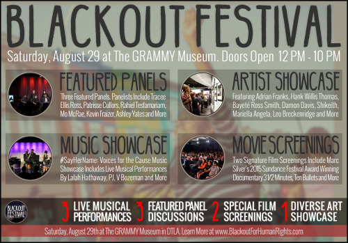 EXCITING:Blackout for Human Rights is Hosting the First Blackout Music & FilmFestival. #Blackout