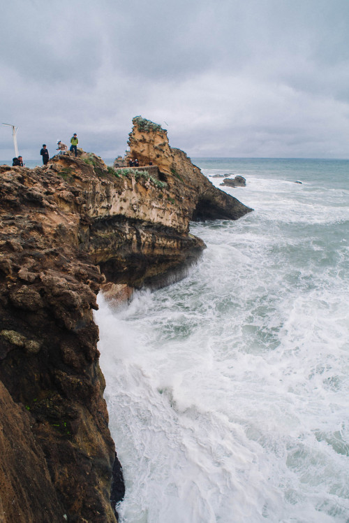 Stormy days on the Basque Coast. 