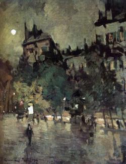 konstantin-korovin:  Paris after Rain, 1900,