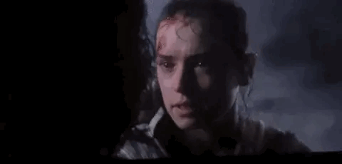Right As Ben Is Dying And He Falls Back Rey Reaches Out To Support His Head As He Hits The Ground And