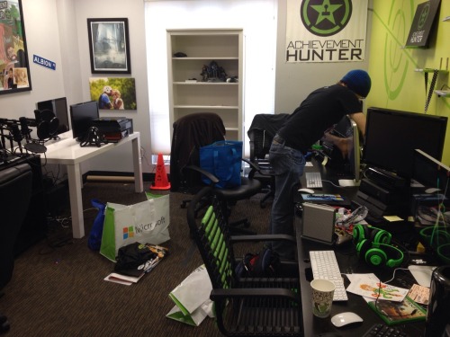 roosterteeth:  Moving Day at the RT office: part 1  We are sad to leave, but so excited for what the future holds in the new building! 