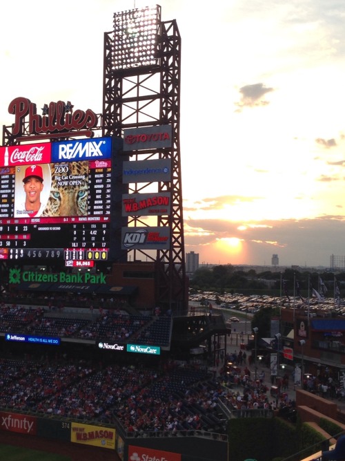 My night at the Phillies game.