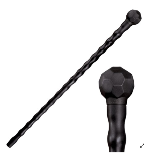 I have a bad knee that makes going for long walks protesting or patrolling difficult. So, a cane was