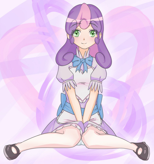 Did you two seriously have the same request? Since you both requested the same thing, I figured I would make one nice picture rather than two sketches. Human Sweetie Belle in maid outfit. I made a Ask-Tavi-Universe version (with elf ears) and a normal
